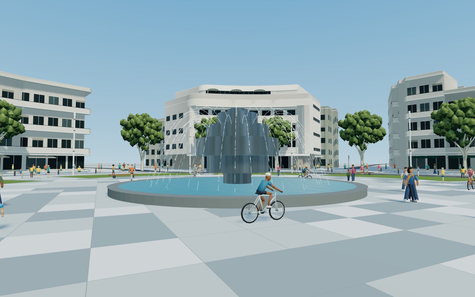 First assembly of the square