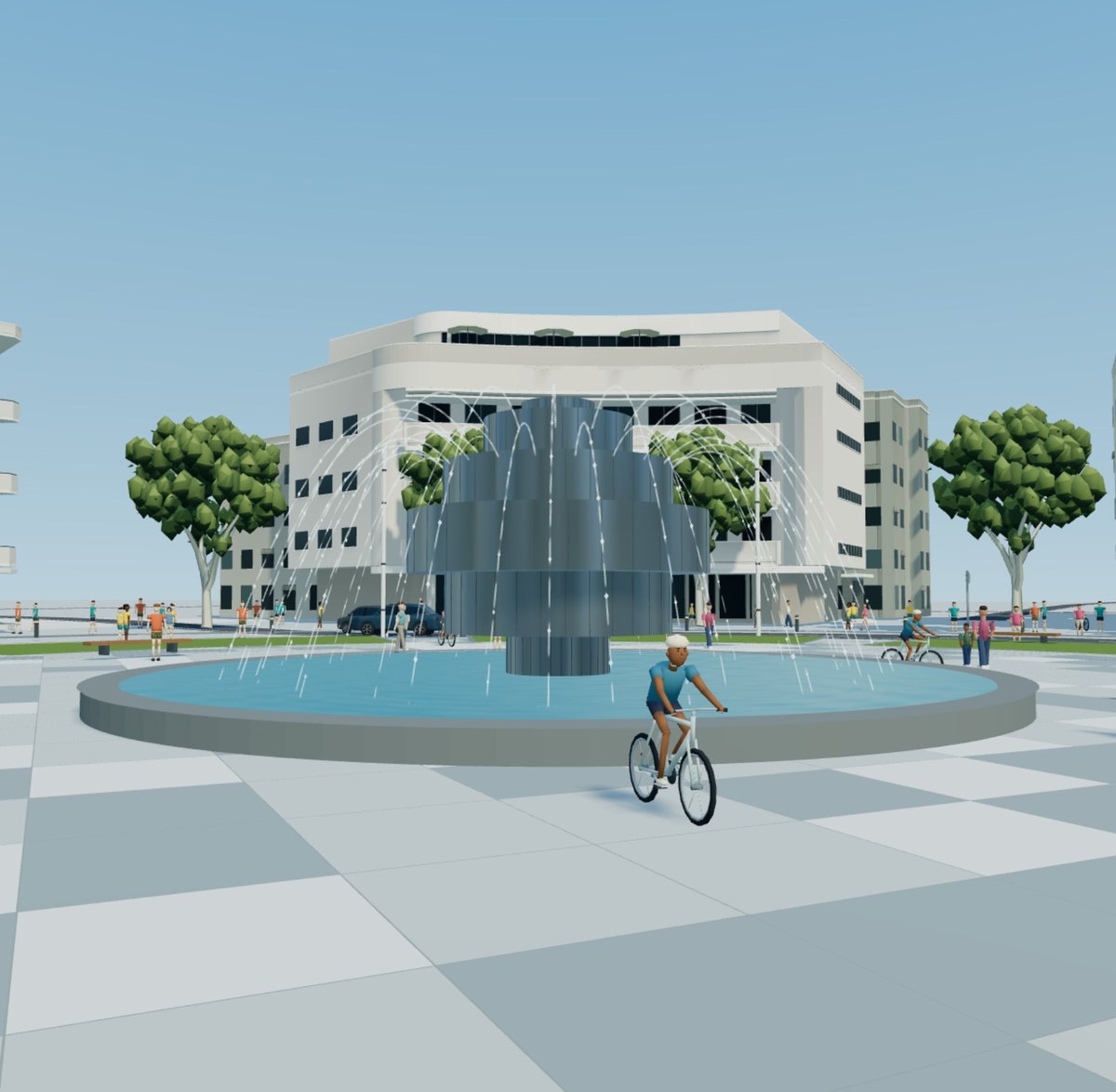 The fountain after the critique round